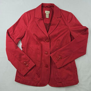 L.L.Bean | Women | Blazer | Red | Size 8 Regular